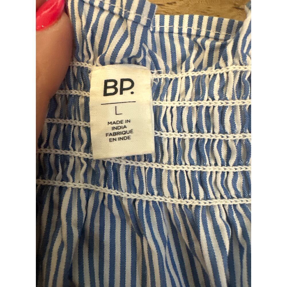 BP off the shoulder Cotton Top with decorative embroidery & sleeves Womens Large - Picture 5 of 6